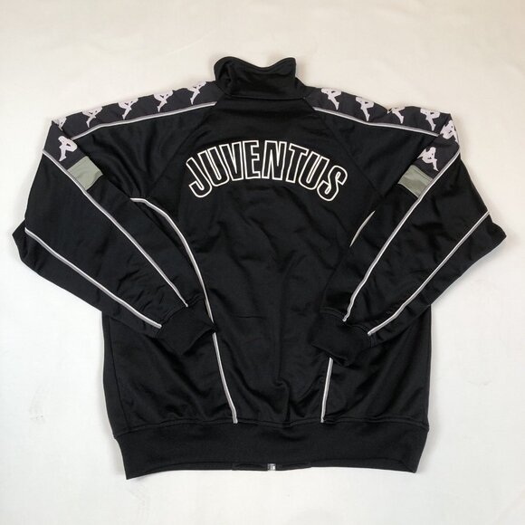 Kappa Juventus Team Warm Up Black Zip Jacket Size Men’s Size Medium Serie A - Picture 9 of 11